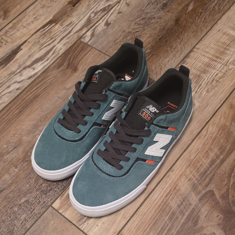 NWT Men's New Balance Numeric "Jamie Foy 306" in Color's Spruce/White/Black. 10